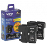 ~Brand New Original BROTHER LC65BK INK / INKJET Cartridge Black 2-Pack