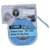 EPSON LC-4LBK5 Ribbon Tape Black on Sky Blue 12MM / 1.5