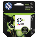 ~Brand New Original HP F6U63AN (HP 63XL) High Yield INK / INKJET Cartridge Tri-Color