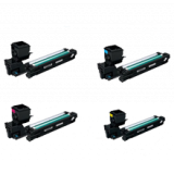 KONICA / MINOLTA 3730DN / 3730 High Yield Laser Toner Cartridge Set Black Cyan Yellow Magenta