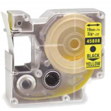DYMO 45808 Label Tape Black on Yellow
