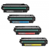 HP CM4540 (646X) Laser Toner Cartridge Set Black Cyan Yellow Magenta High Yield