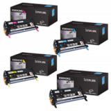 ~Brand New Original LEXMARK / IBM X560N High Yield Laser Toner Cartridge Set Black Cyan Yellow Magenta