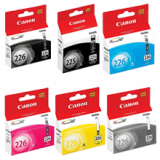 ~Brand New Original CANON PGI225 / CLI226 INK / INKJET Cartridge Set Black x2 Cyan Yellow Magenta Gray