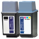 HP 51629A / 51649A (29A / 49A) INK / INKJET Cartridge Combo Pack Black Tri-Color