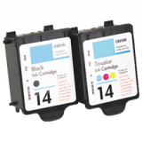 HP C5010A / C5011A (14 / 14) INK / INKJET Cartridge Combo Pack Black Tri-Color
