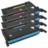 Compatible with SAMSUNG CLP-600 Laser Toner Cartridge Set Black Cyan Yellow Magenta