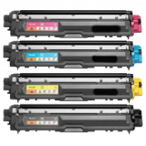BROTHER TN225 Laser Toner Cartridge Set High Yield Black Cyan Yellow Magenta