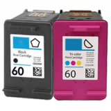 HP CC640WN / CC643WN #60 INK / INKJET Cartridge Combo Pack Black Tri-Color